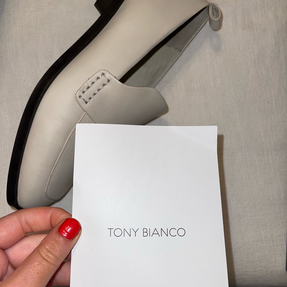Tony Bianco Cream Loafers